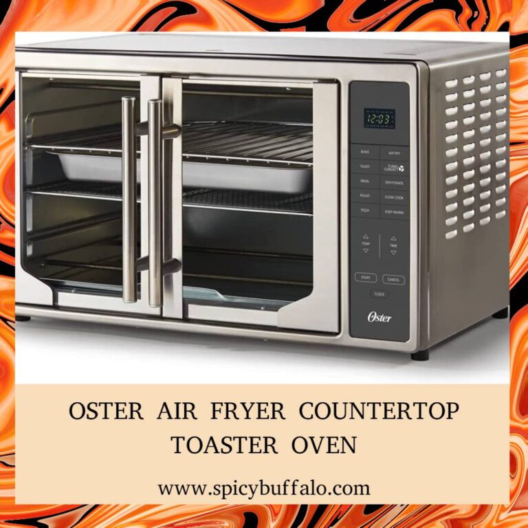 Oster Air Fryer Countertop Toaster Oven Spicy Buffalo