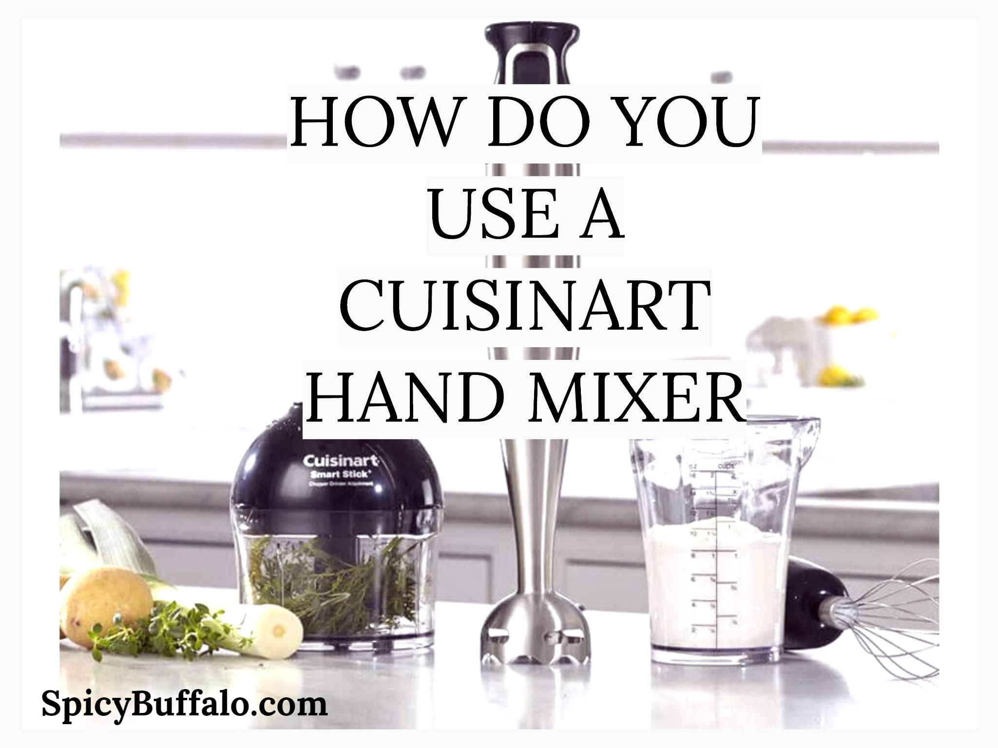 How Do You Use A Cuisinart Hand Mixer Spicy Buffalo
