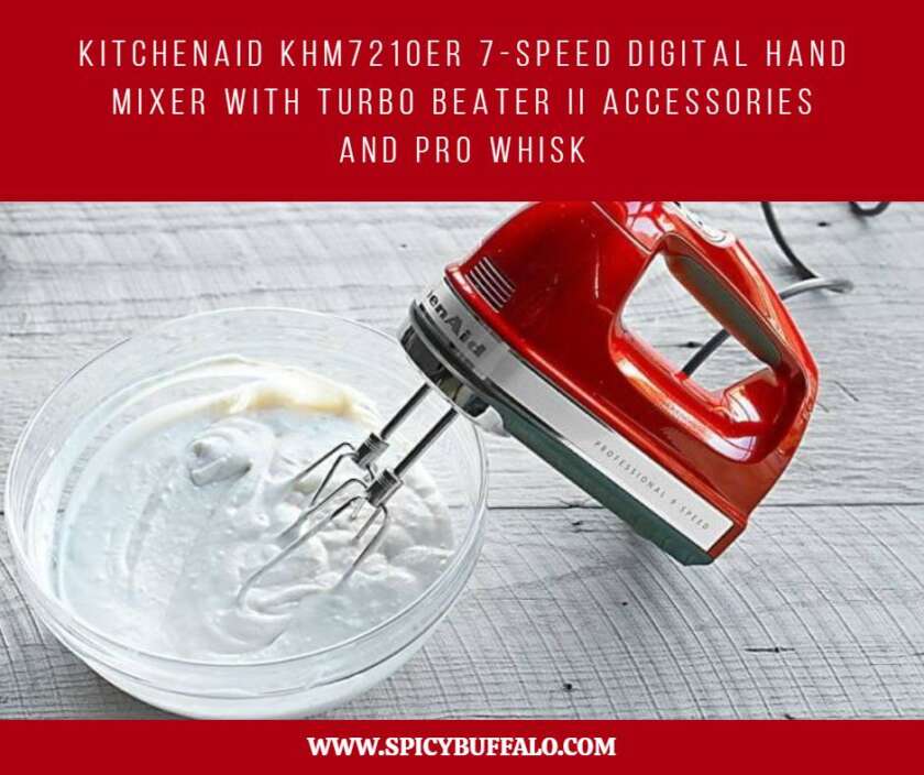 KitchenAid KHM7210ER 7Speed Digital Hand Mixer With Turbo Beater II