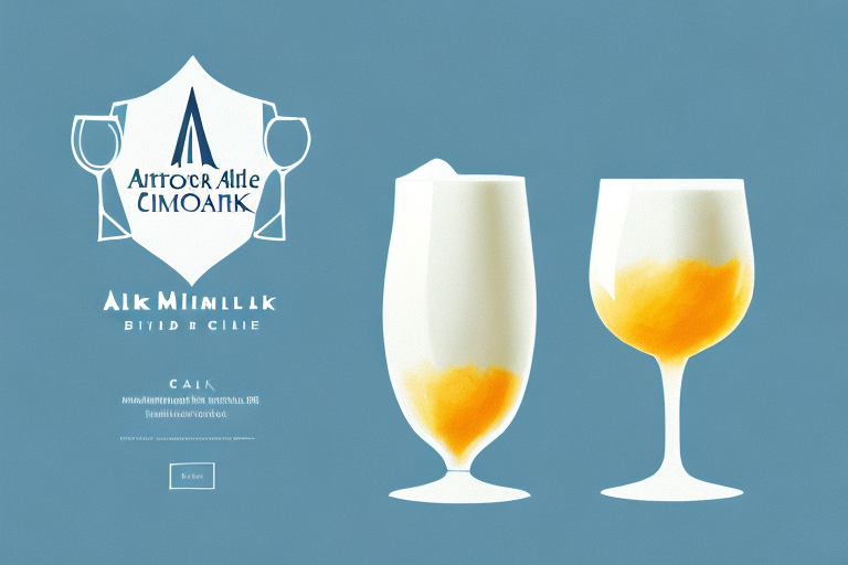 A glass of milk and a glass of buttermilk side-by-side
