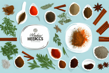 A variety of herbs and spices in a bowl