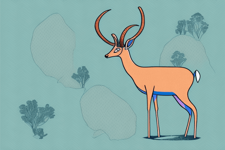 An antelope in its natural habitat