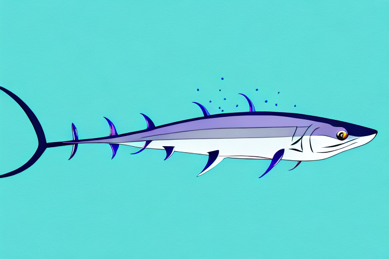 A swordfish swimming in the ocean