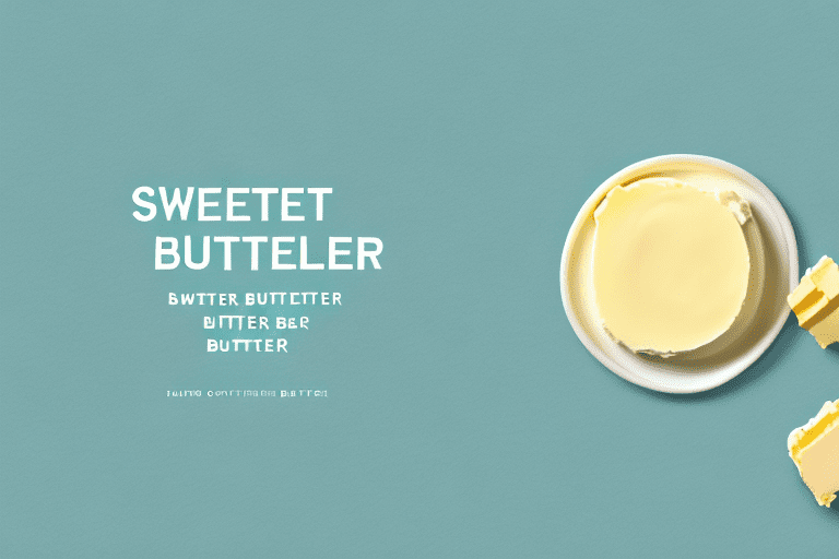 A stick of butter with a label that reads "regular butter" and a stick of butter with a label that reads "sweet cream butter"