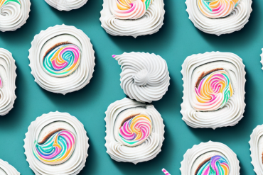 Two cakes with different types of icing