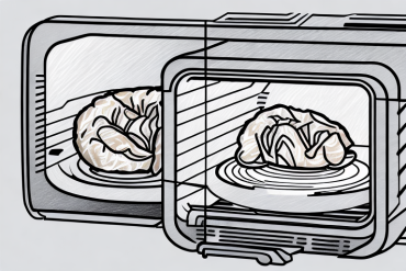 A rotisserie chicken being reheated in the oven