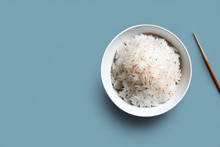 A bowl of raw rice