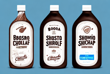 Two bottles of chocolate syrup