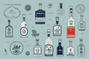A selection of ingredients to create a homemade version of lillet