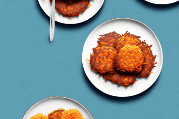 A plate of latkes with steam rising from them