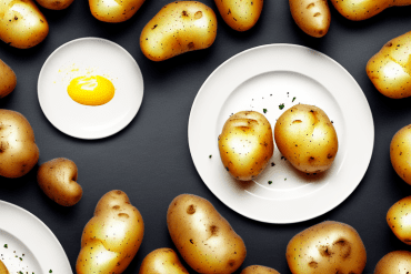 A plate of potatoes in various forms