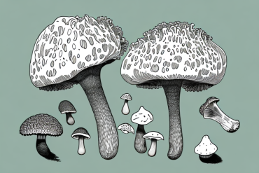 A maitake mushroom with a selection of alternative mushrooms around it