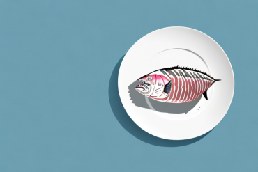 A tuna fish sitting out on a plate