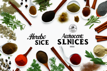 A variety of herbs and spices used to make accent seasoning
