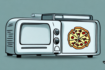 A pizza in a toaster oven