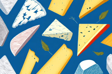 A variety of cheese wedges