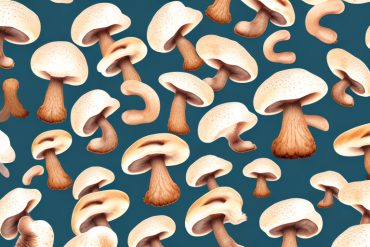 A pile of fresh shiitake mushrooms