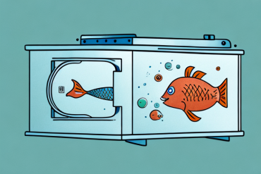 A fish in a refrigerator