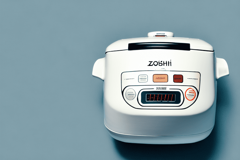 A zojirushi rice cooker with a capacity measurement scale