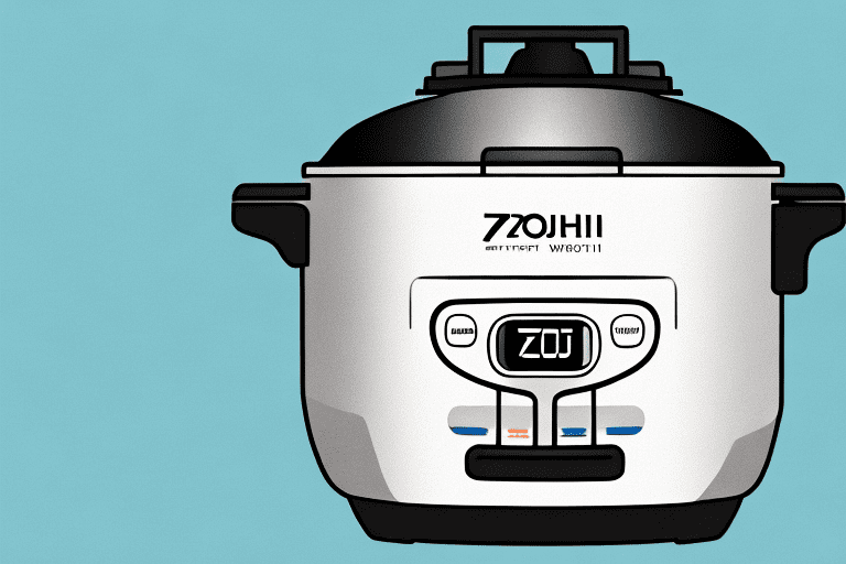 A zojirushi rice cooker with a "keep-warm" button highlighted