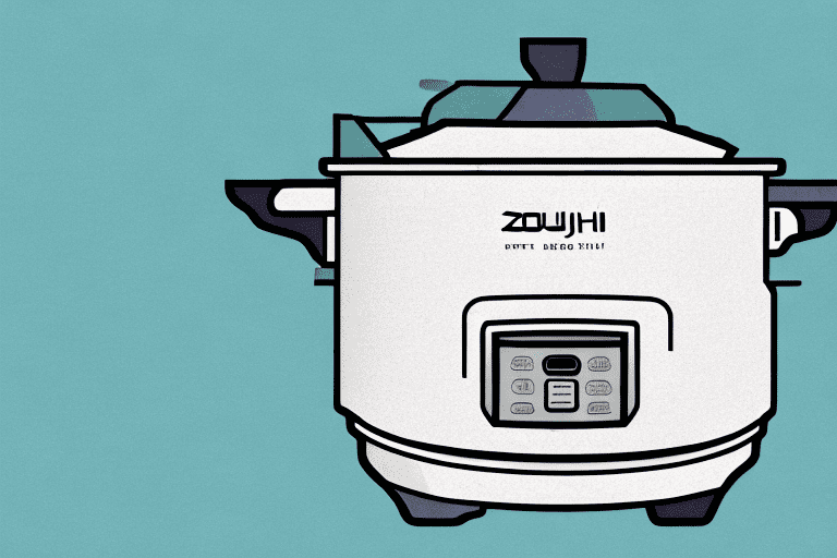A zojirushi rice cooker with its inner cooking pot clearly visible