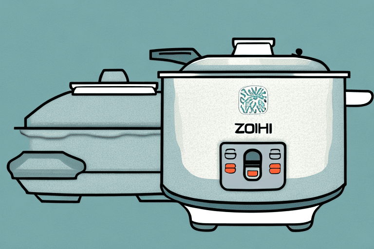 A zojirushi rice cooker with a bowl of cooked wild rice beside it