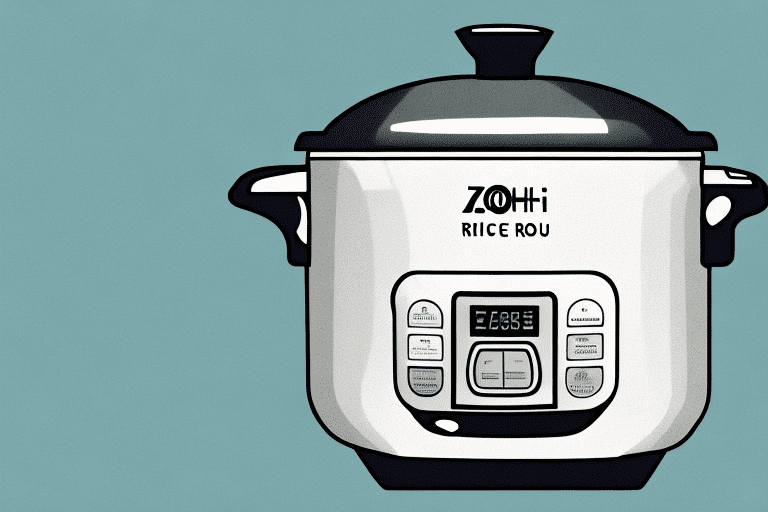 A zojirushi rice cooker with a pot of cooked arborio rice