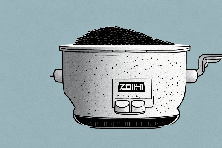 A zojirushi rice cooker with a bowl of forbidden black rice inside