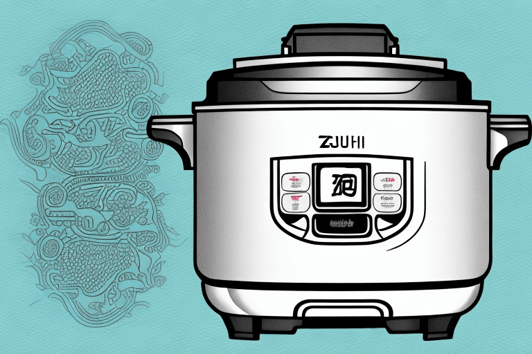 A zojirushi rice cooker with its lid open