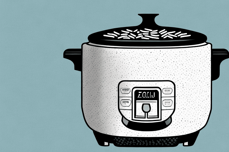 A zojirushi rice cooker with a bowl of black glutinous rice inside