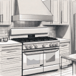 A smooth top electric range and a gas stove side by side