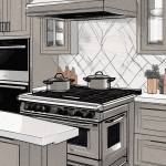 A ceramic glass top electric range and a gas range cooktop side by side