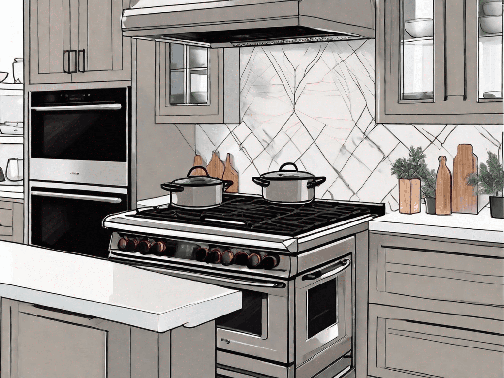 A ceramic glass top electric range and a gas range cooktop side by side