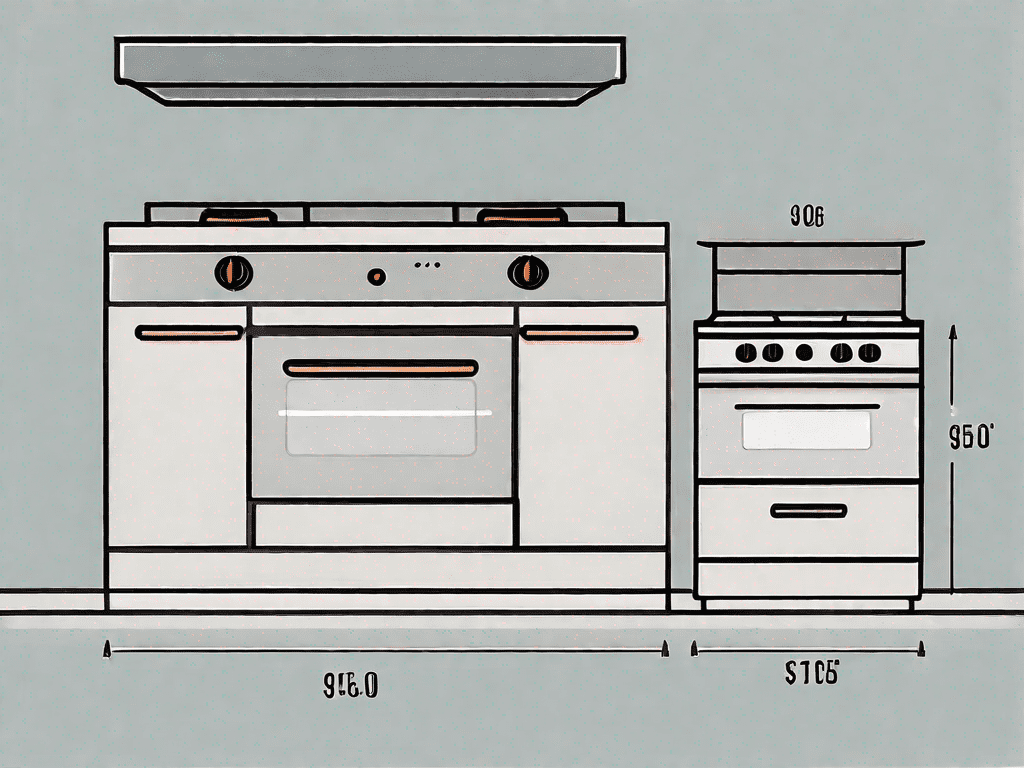 A 27-inch double wall oven electric and a 30-inch single electric range side by side