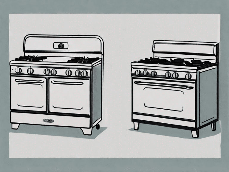 Two gas stoves side by side