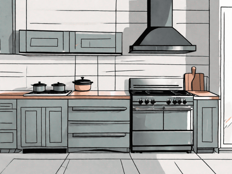 A double electric wall oven and a double oven gas range side by side