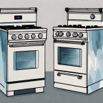 Two different dual fuel ranges