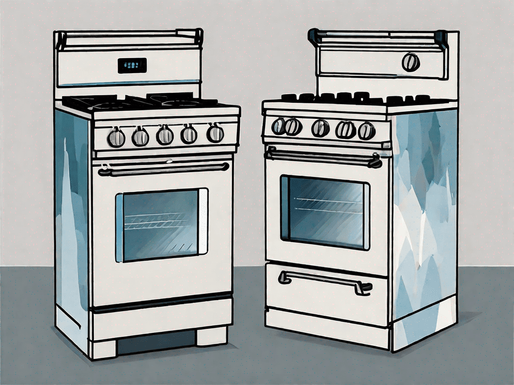 Two different dual fuel ranges