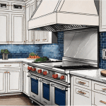A bluestar freestanding range and a capital kitchen range side by side