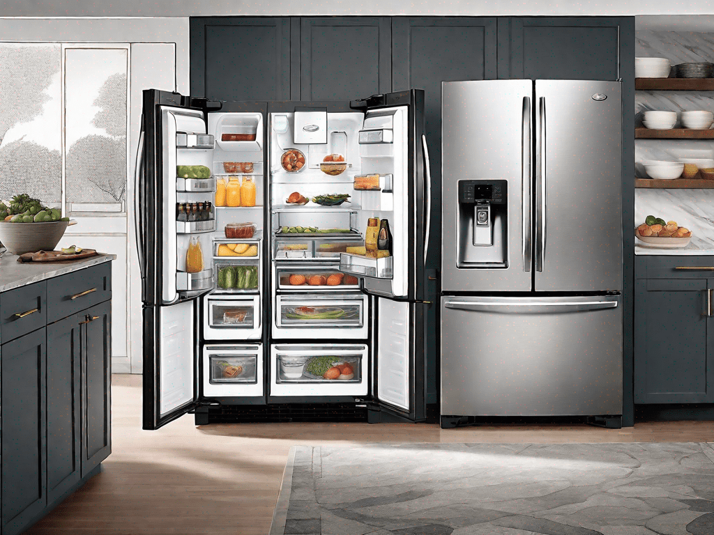 Comparing the Whirlpool Counter Depth French Door Refrigerator and the GE Cafe