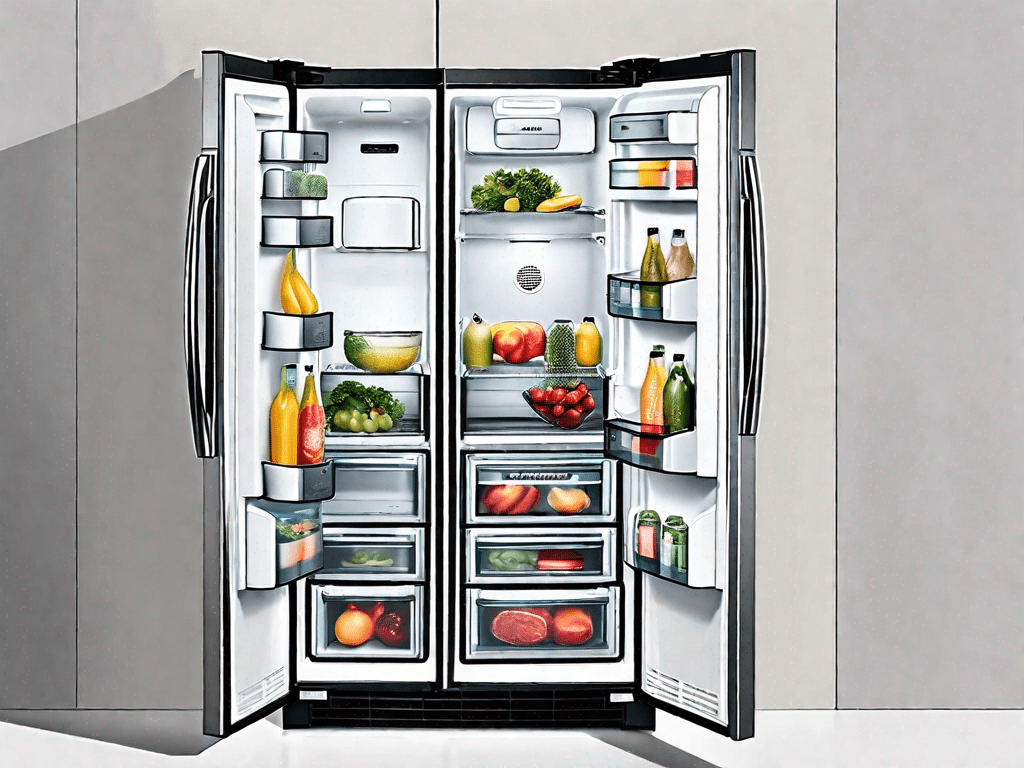 Two french door refrigerators