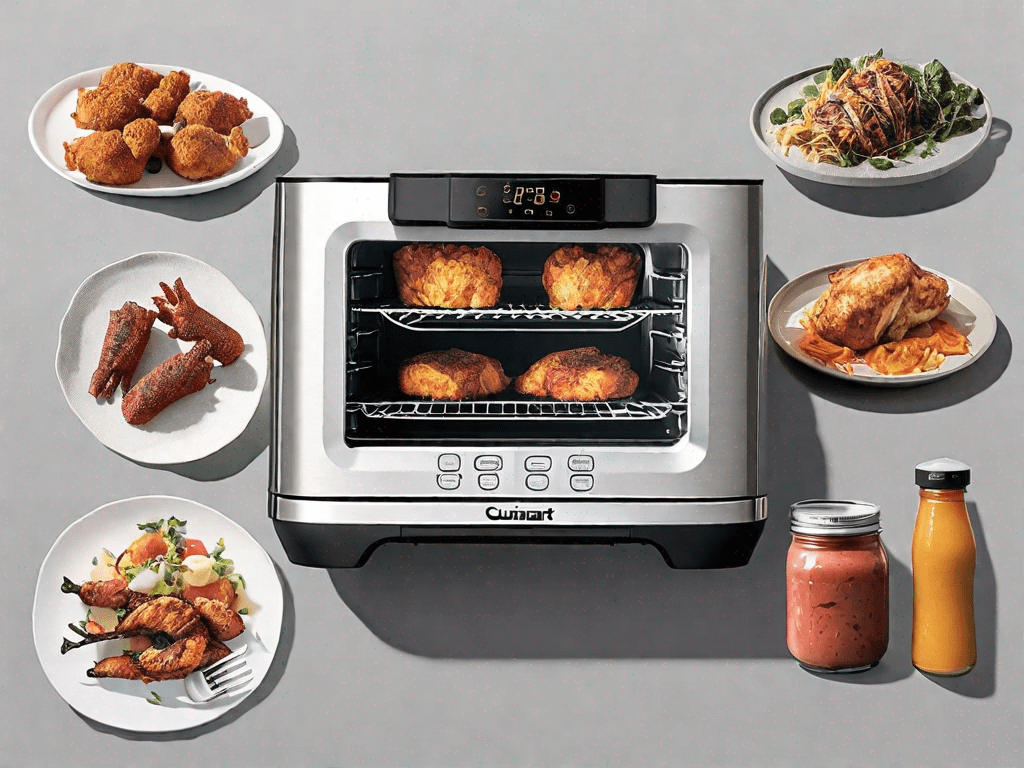 The cuisinart digital air fryer oven and the ninja foodi side by side
