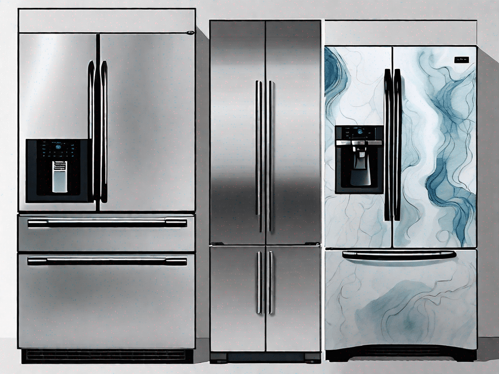 Two high-end refrigerators