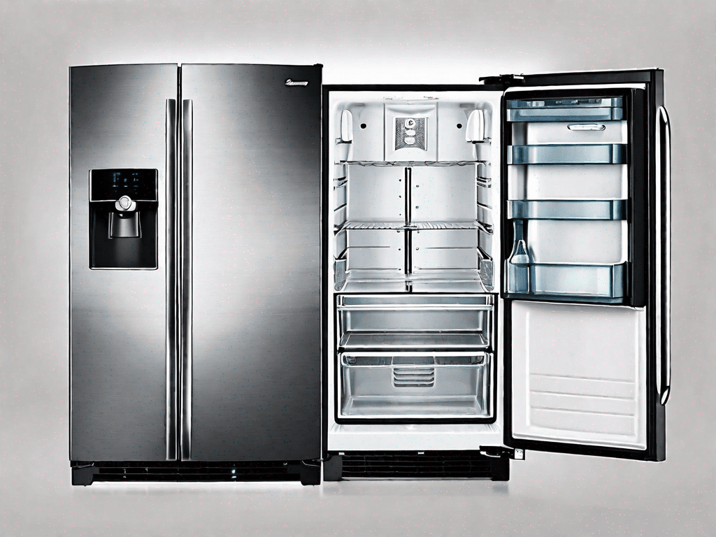 Two french door refrigerators side by side