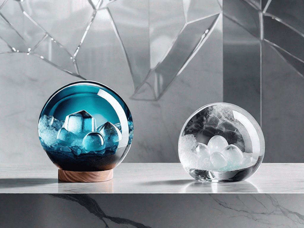 Two contrasting ice spheres