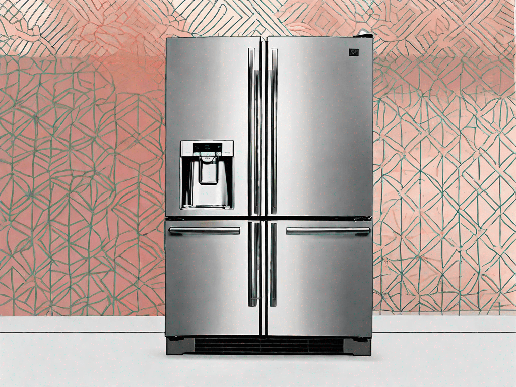 A jennair bottom mount refrigerator and a ge monogram refrigerator side by side