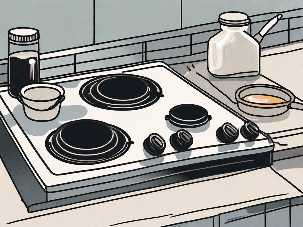 A ceramic glass cooktop and a gas stove top side by side