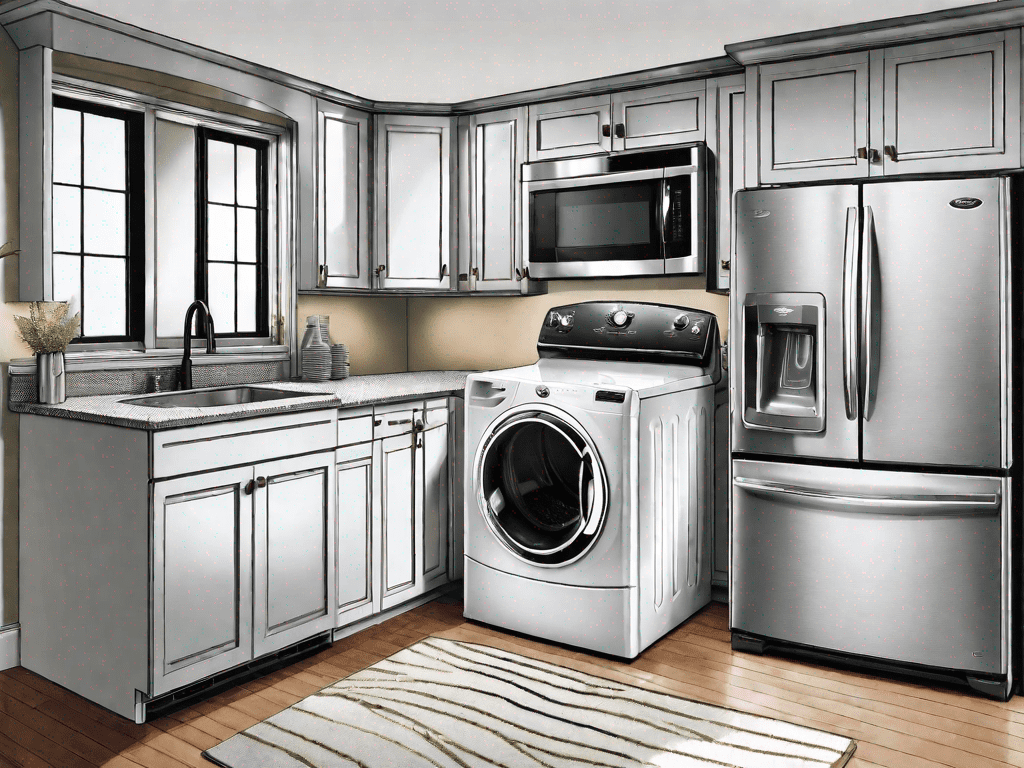 The whirlpool cabrio he washer and the maytag bravos side by side