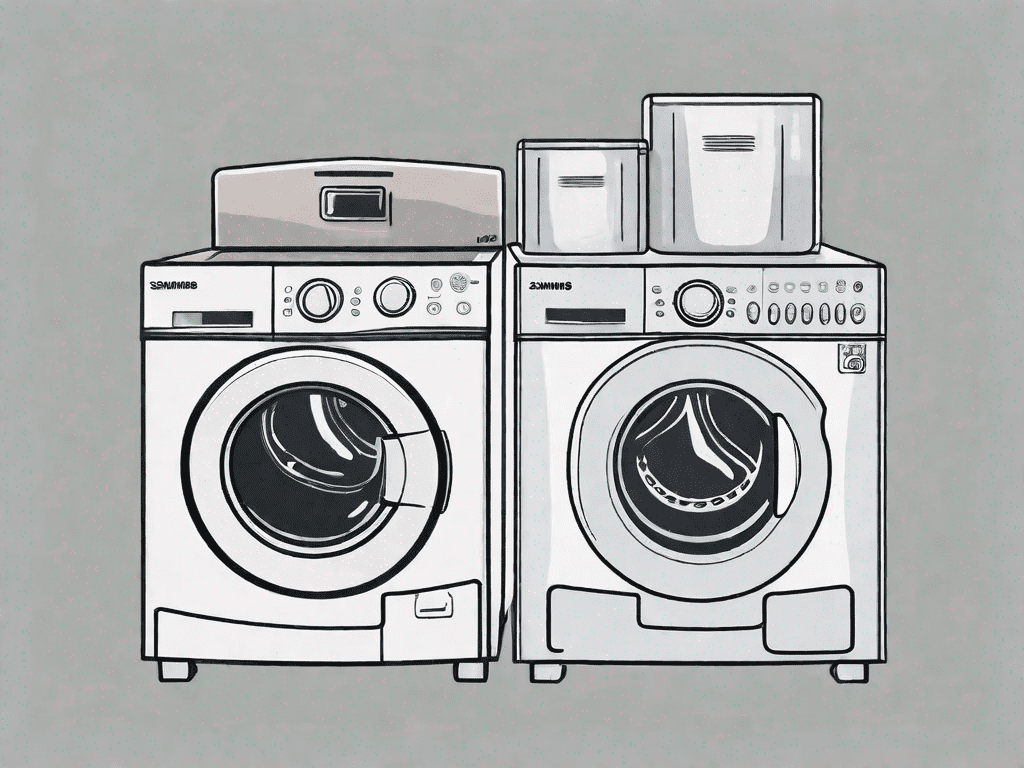 Two front load steam washers