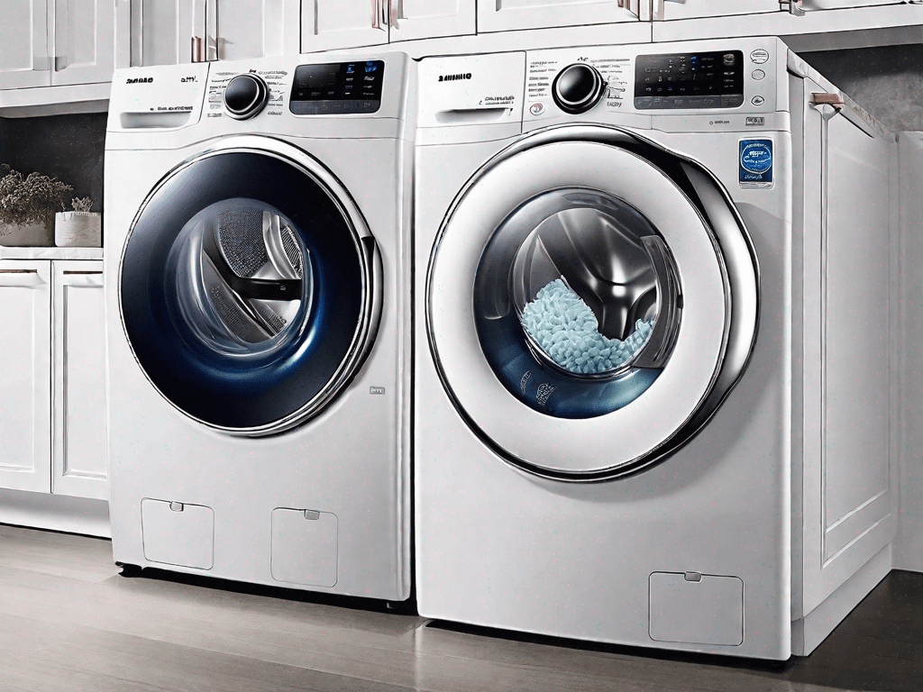 The samsung addwash front load washer and lg twinwash side by side